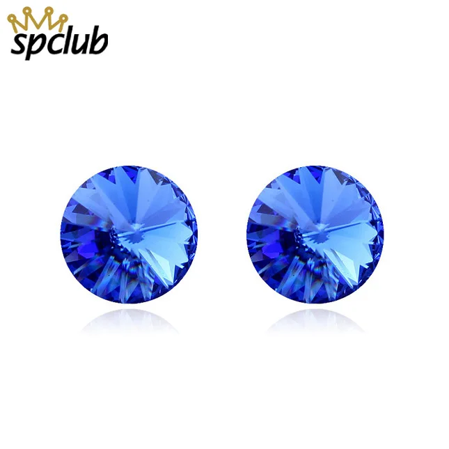 Классические свадебные серьги гвоздики с кристаллами Swarovski элегантная