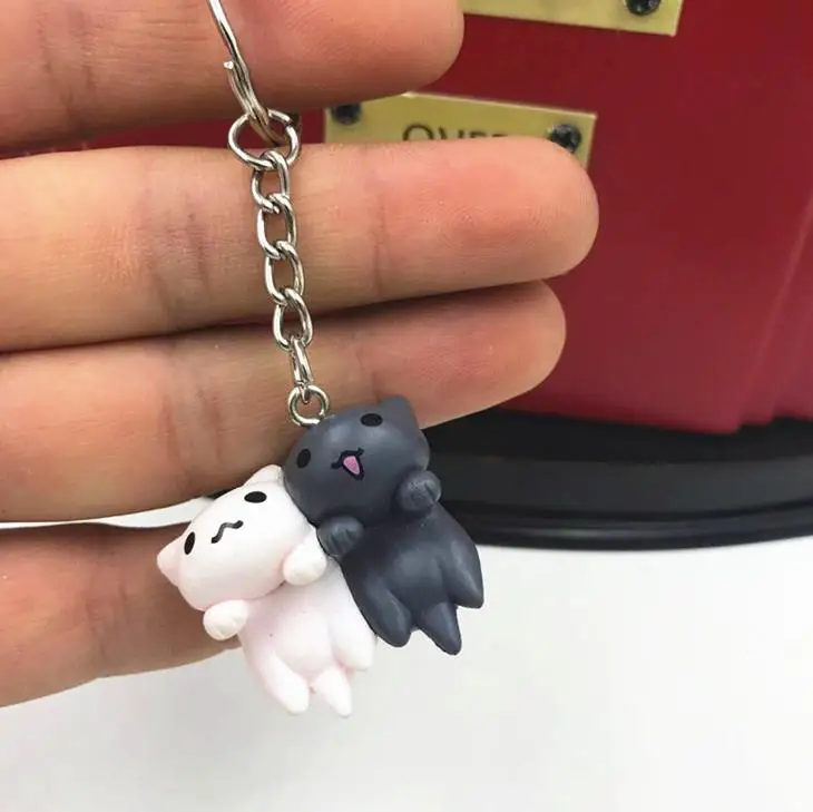 Кошка кукла брелок сумка автомобильный милый ленивый кот кулон фигурка подарок