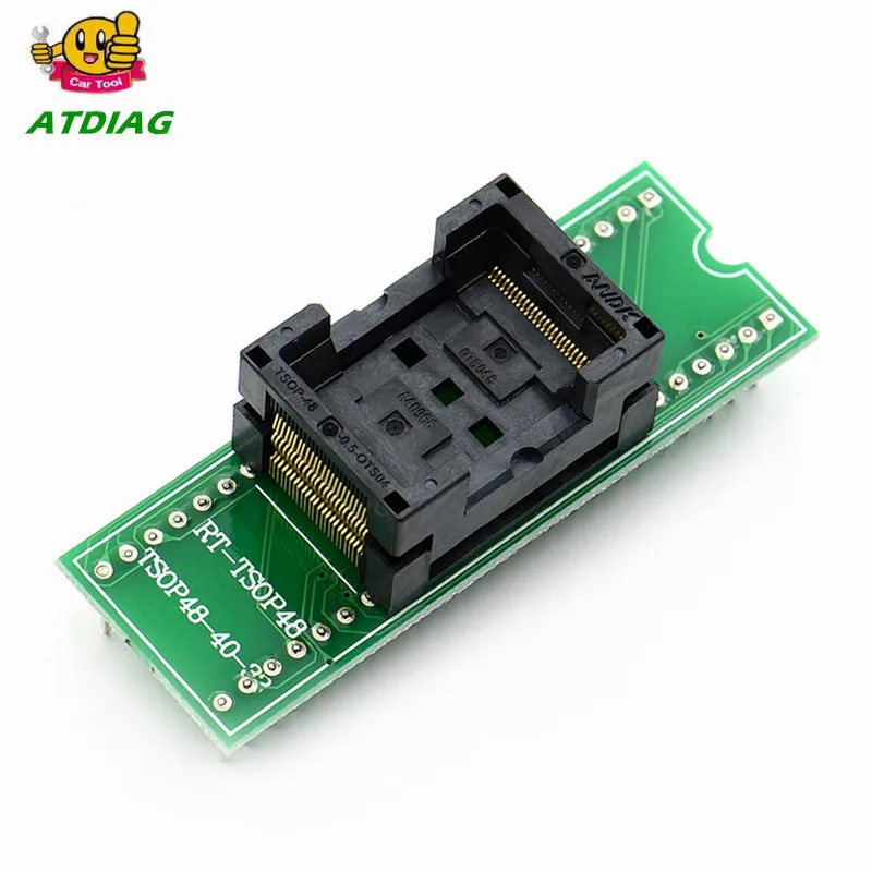 

Free shipping Top Quality TSOP48 to DIP48 adapter,TSOP48 test socket 0.5mm Pitch for RT809F RT809H & for XELTEK USB Programmer