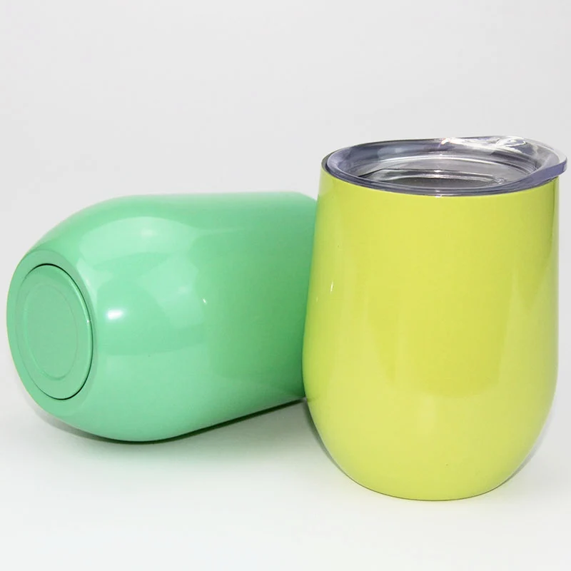 9 унц. кофейная кружка из нержавеющей стали термос чашка яйцо Stemless стакан вина