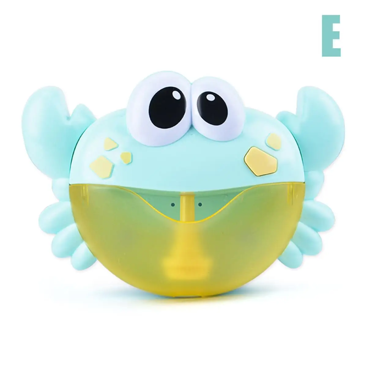 E Macaroon Blue Забавная музыка Краб пузырьковая воздуходувка машина Электрический Краб пузырьковая машина детская Ванна уличные игрушки для ванной Рождественский подарок для детей - Цвет: E Macaroon Blue