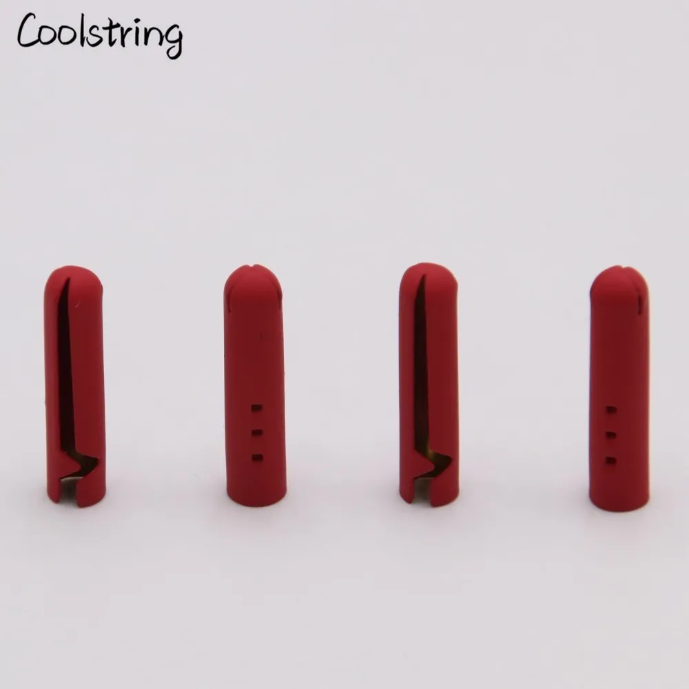 Coolstring 4pcs/1Set Yellow Red Navy Shoestrings Metal head hoodies LACES TIPS DIY Drawstring Clothes Accessories Replacement