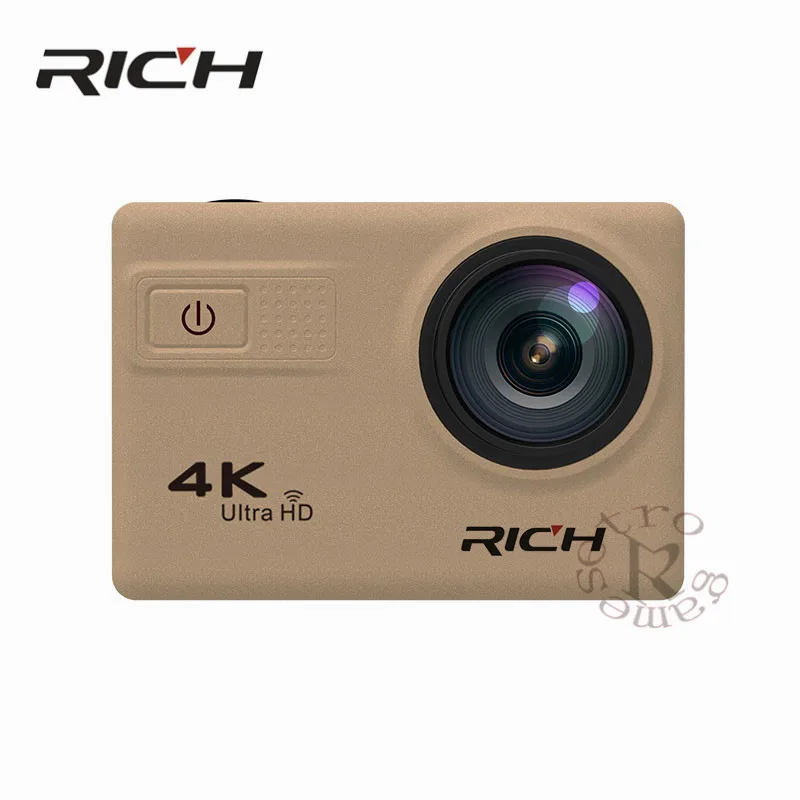 Экшн камера RICH F68B 4K Wi Fi ЖК дисплей 2 0 дюйма водонепроницаемая 12 МП 170
