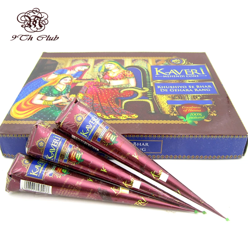 3 шт. черная паста для татуировки хной натуральная коричневая индийская хной|cap