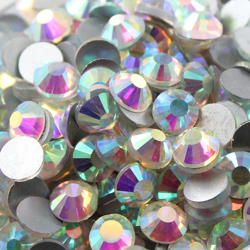100 шт милые кристаллы AB круглые плоские Стразы для ногтей разных размеров SS3-20 RS-05 |
