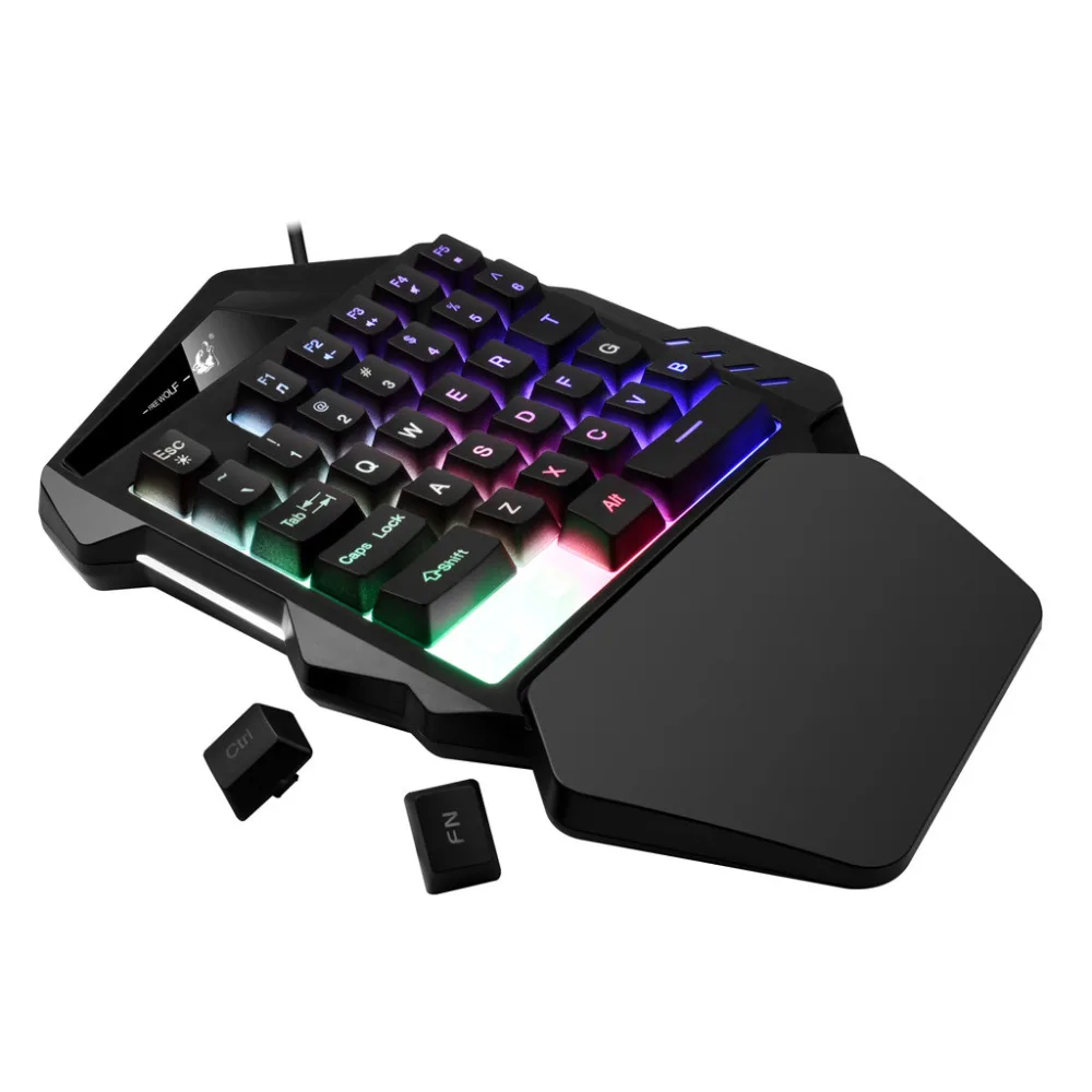 K13 проводная игровая клавиатура mini K 35 клавиш светодиодная подсветка Usb