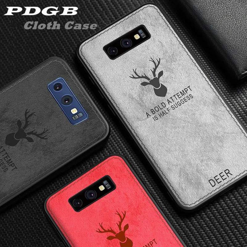 Прочный ТПУ чехол PDGB для Samsung Galaxy M10 M20 A10 A20 A30 A40 A50 A70 A8 Plus 2018 A7 A750 тканевый с рисунком