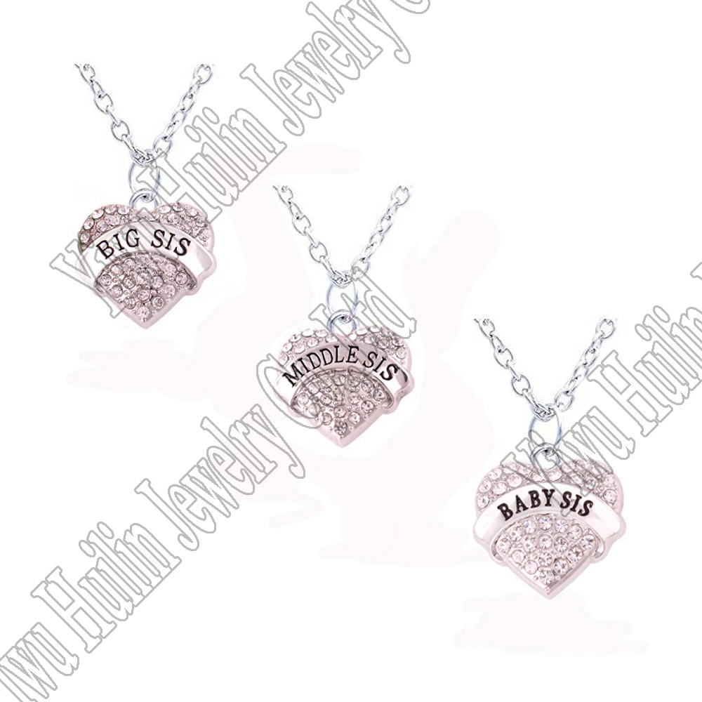 Комплект ювелирных изделий для всей семьи большая Sis средняя сестра малышка