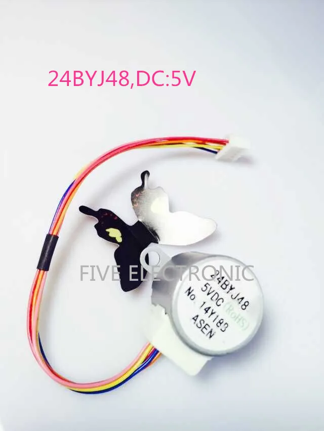 Электродвигатель с зубчатой передачей 24BYJ48 5V 4 phase 5 + XH leadwire ступенчатый мотор.