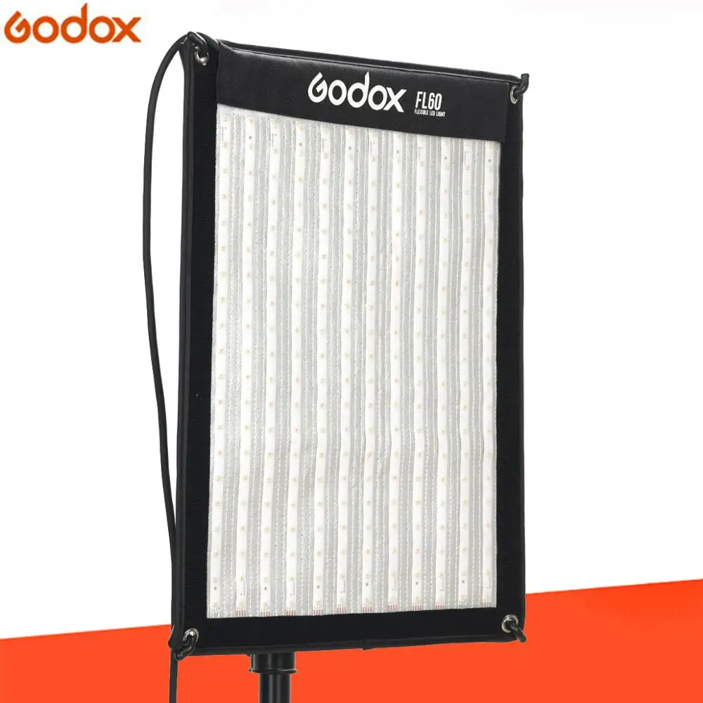 Godox FL60 60 Вт гибкий светодиодный светильник s складной тканевый светильник с контроллером+ пульт дистанционного управления для портретной, наружной, студийной съемки