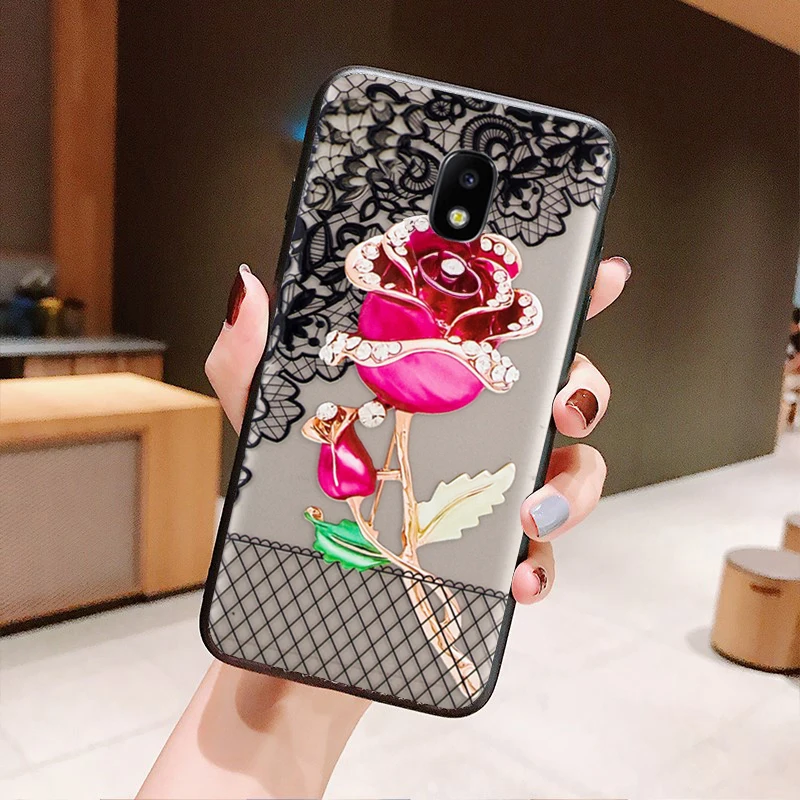 meigui YueTuo coque, чехол, чехол, для Samsung Galaxy J3 J330 J3 J310 роскошный 3d Жесткий PC чехол для сотового телефона с цветами - Цвет: meigui