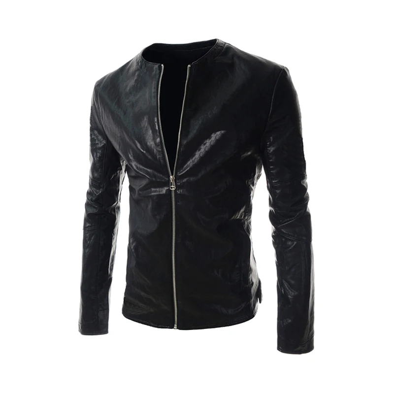 5661 Black HEROBIKER мотоциклетная куртка из искусственной кожи Мужская винтажная Ретро мото искусственная Панк кожаные куртки одежда для мотоцикла пальто приталенный Размер - Цвет: 5661 Black