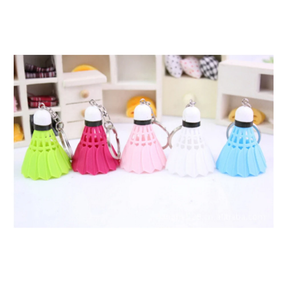 1 шт. креативный брелок для ключей Мини-бадминтон Брелок Волан ПВХ Сувенир