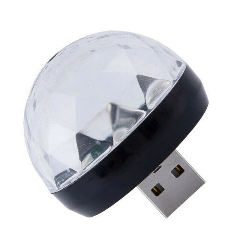 Usb мини светодиодный волшебный световой шар для дискотеки портативный