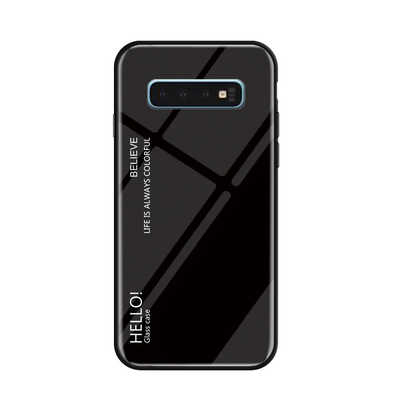 Чехол MUCHI для Samsung Galaxy A8 2018 роскошный градиентный стеклянный чехол S10 Plus S10e A6