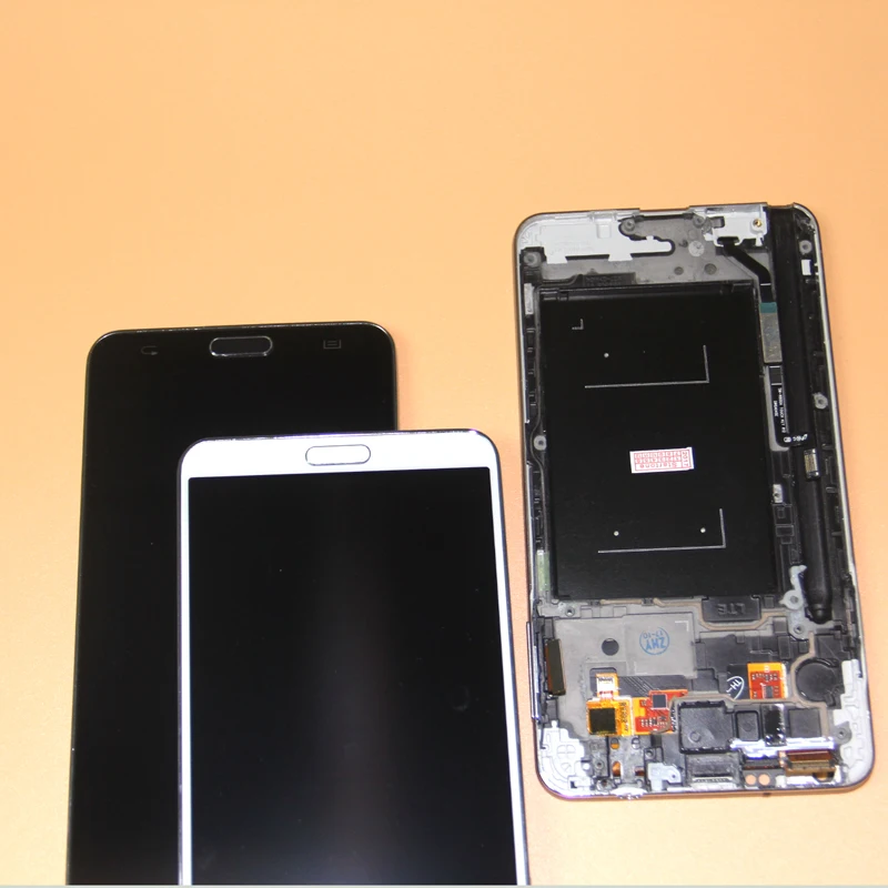 100% Tested For Samsung Galaxy Note3 N9005 LCD Display Touch Screen with Digitizer Frame Assembly for Note 3 White / Bla | Мобильные