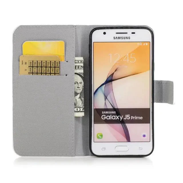 Чехол бумажник для Samsung Galaxy J7/J5/J2 Prime grand prime plus g532 G570 G610|Чехлы-портмоне| |