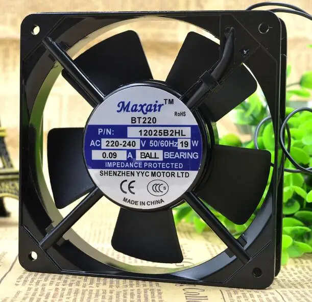 Maxair BT/220 12025B2HL 220 В 12025 12 см осевой вентилятор AC охлаждающий вентилятор|ac cooling fan|cooling