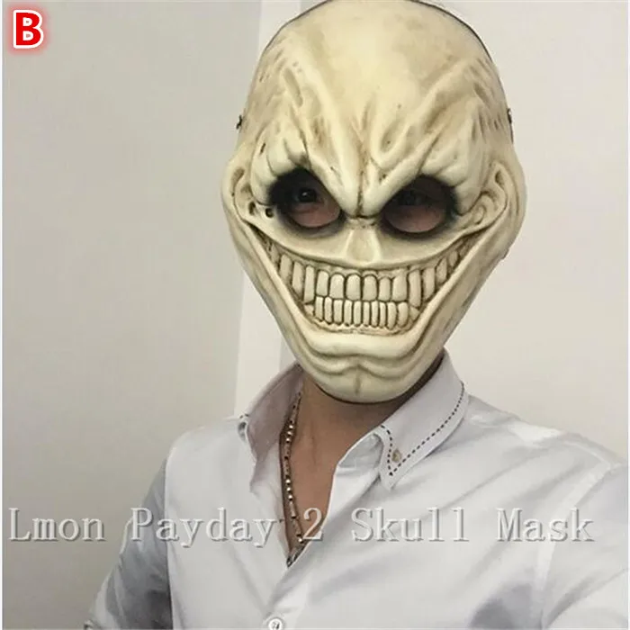 Высокое качество смолы страшный клоун Волк Маска Payday 2 цепи Хэллоуин маска