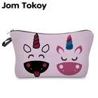 Jom Tokoy косметическая сумка-Органайзер для макияжа с термопереводом, модная женская брендовая косметичка Hzb908
