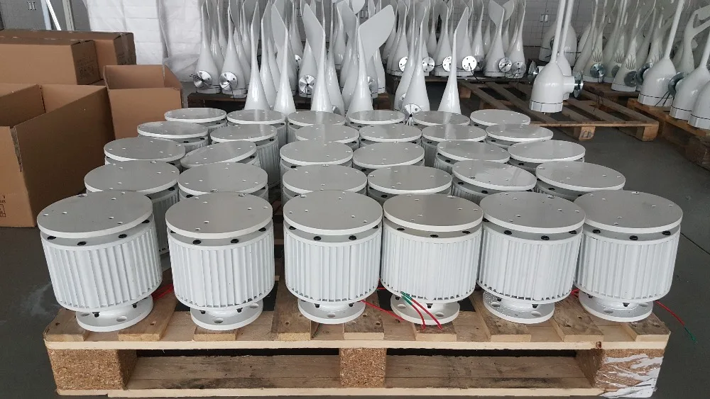 1000w 1KW Wind Turbine Generator Three Blades, 24V/48V Optional Wind Generator with 1000Wwind controller or Hybrid Controller