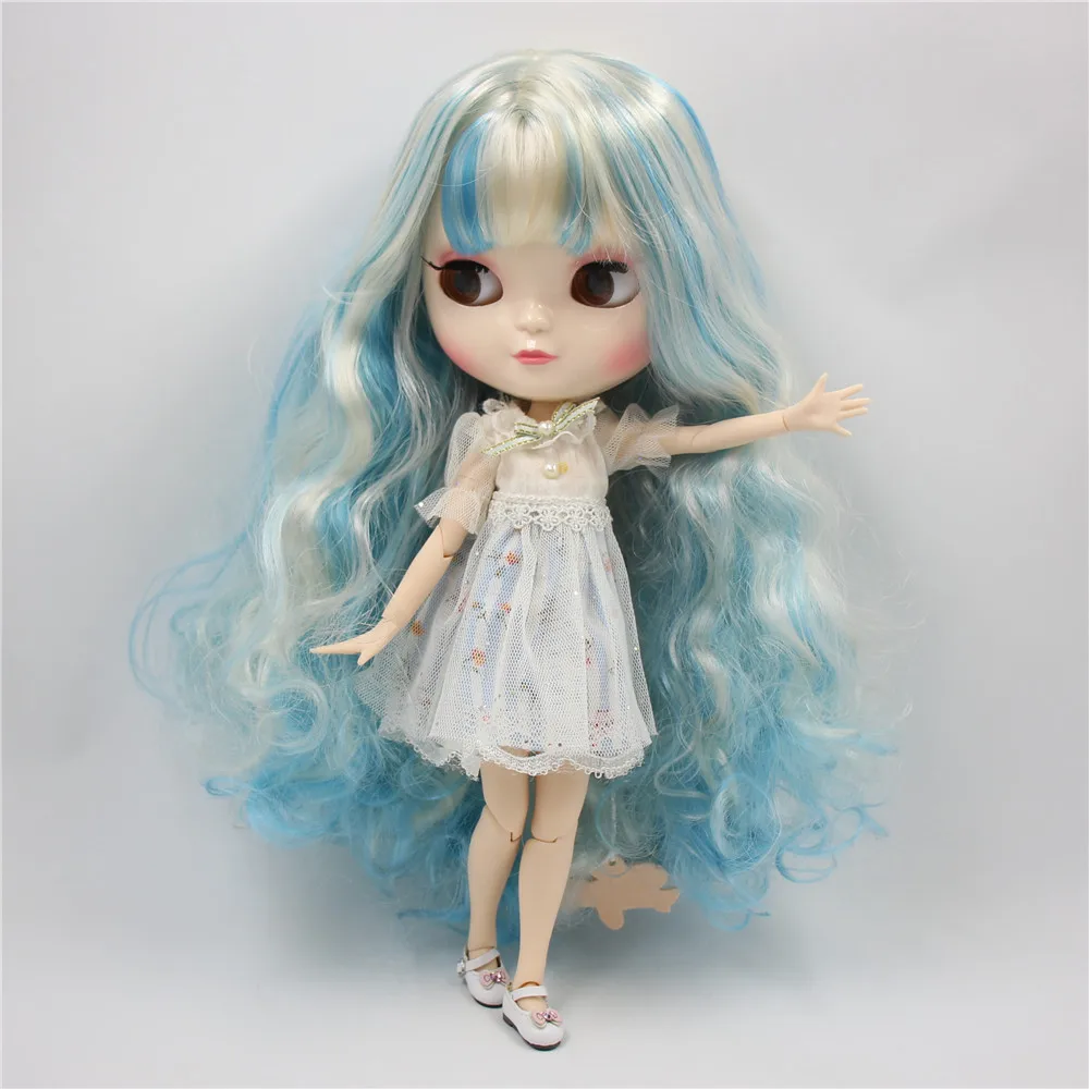 Cute ICY 1/6 joint body doll 30cm high Blue mixed gold long hair including hand set AB Gift for girls. No.BL6227/6025 | Игрушки и хобби
