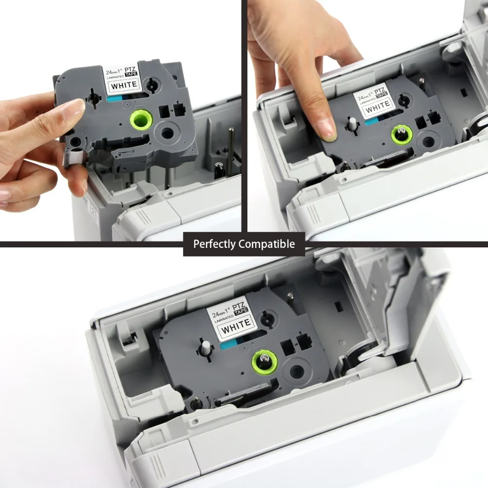 Прямая продажа от производителя совместимый TZe-252 TZ-252 красный на белом 24 мм лентах