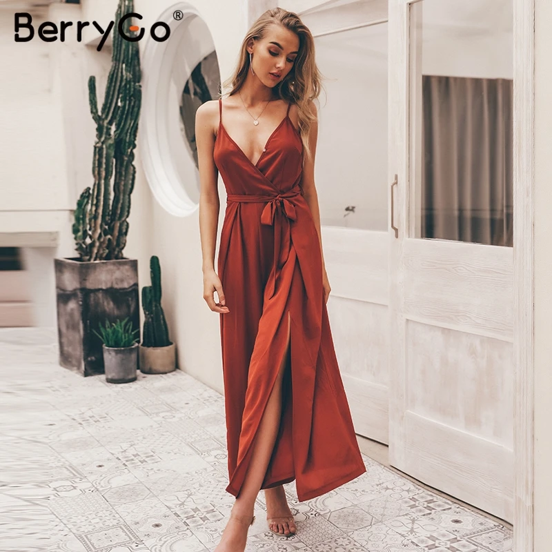 BerryGo сексуальные женские комбинезоны цветочный принт с v образным вырезом