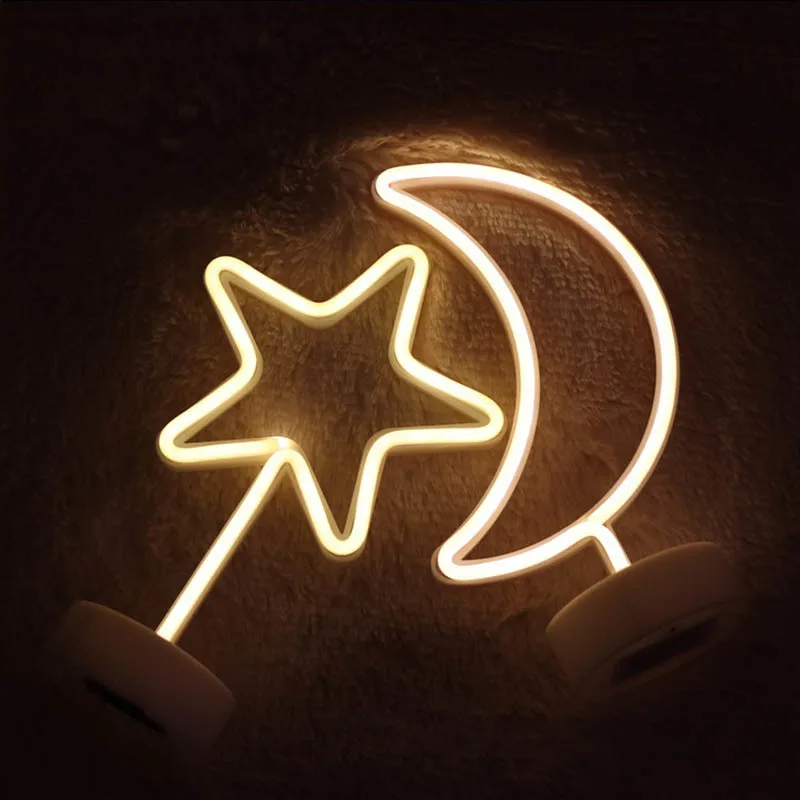 YHINT led неоновый ночник батарея мощность Фламинго настольная лампа Праздничная