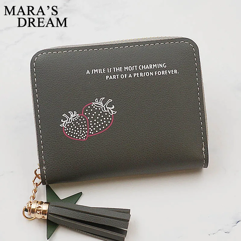 Fashion Women Short Wallet PU Leather Tassel Lady Cute Mini Wallets Brand Women's Purse Small Portable Female Card Holder Bags | Багаж и