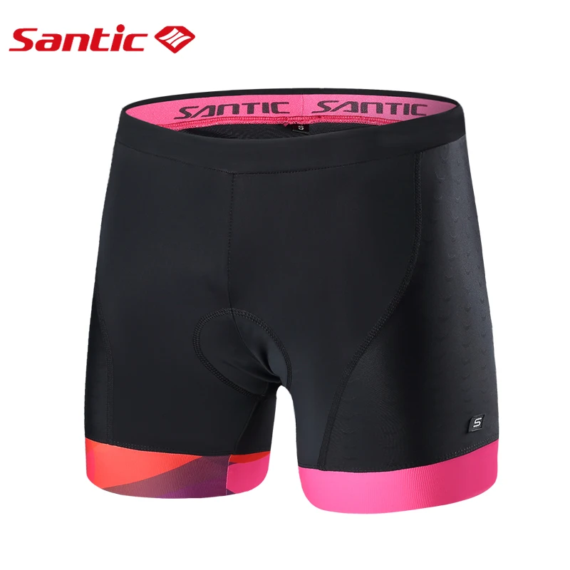 Santic женские велосипедные шорты с подкладкой 1/4 Coolmax 4D Pad импортная ткань CARVICO