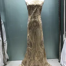 Золото Африки кружевной ткани 2019 высокое качество кружева