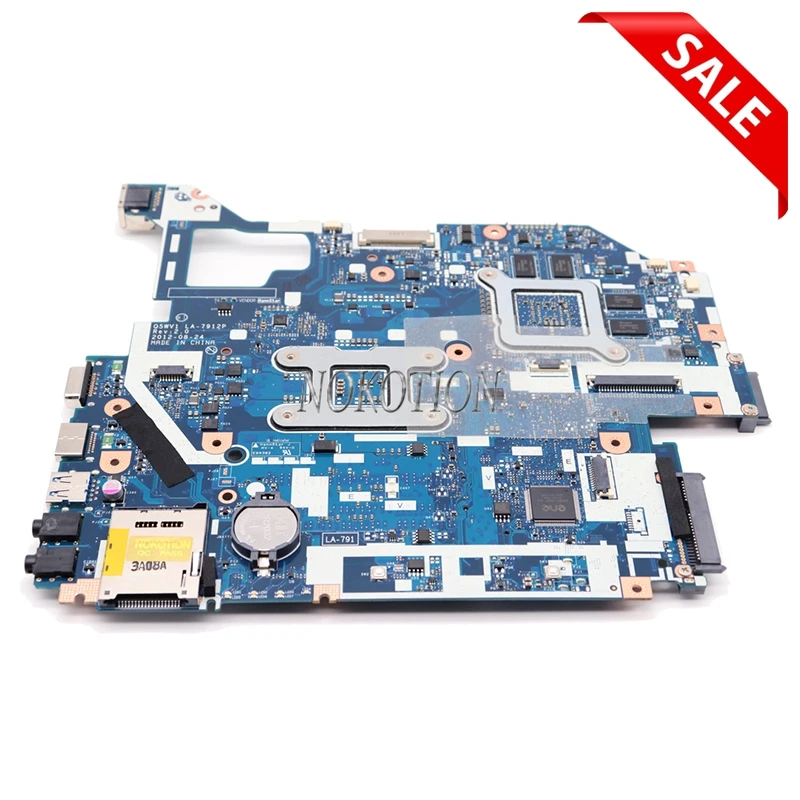NOKOTION для Acer aspire V3 571G материнская плата ноутбука NBY1711001 NB.Y1711.001 Q5WVH LA 7912P HM77 DDR3 GT620M 1 ГБ