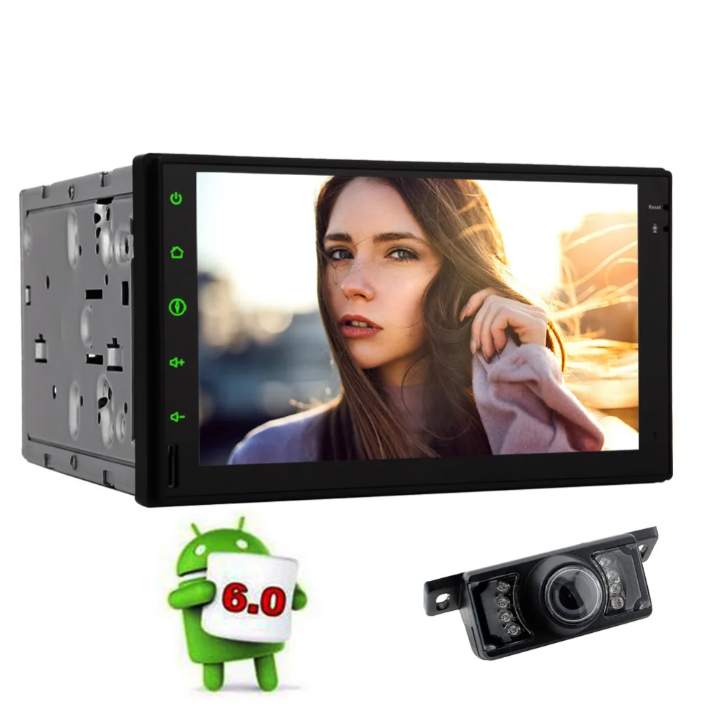 Автомобильный радиоприемник Android 6 0 с поддержкой Wi Fi/OBD2/Mirrorlink/Bluetooth/рулевое
