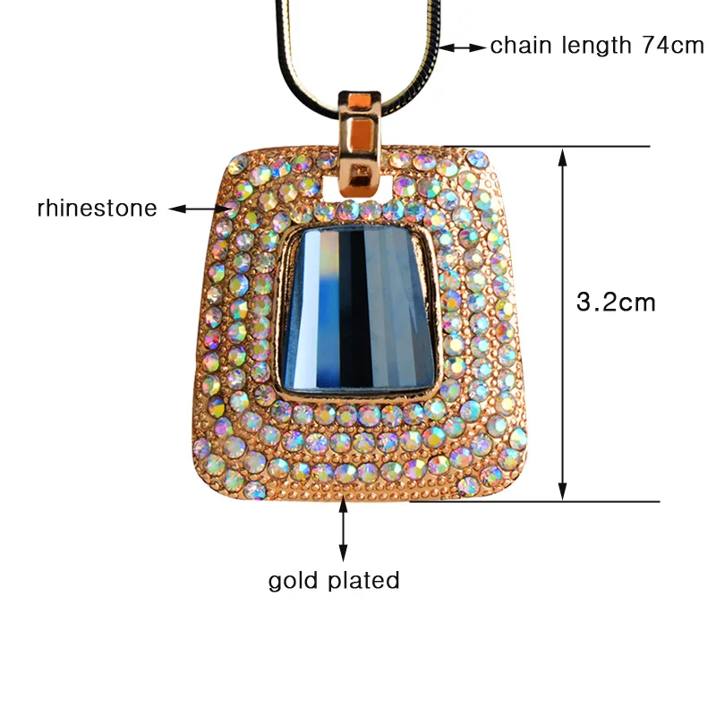 SINLEERY модное квадратное золотое ожерелье с подвеской для женщин серый кубический