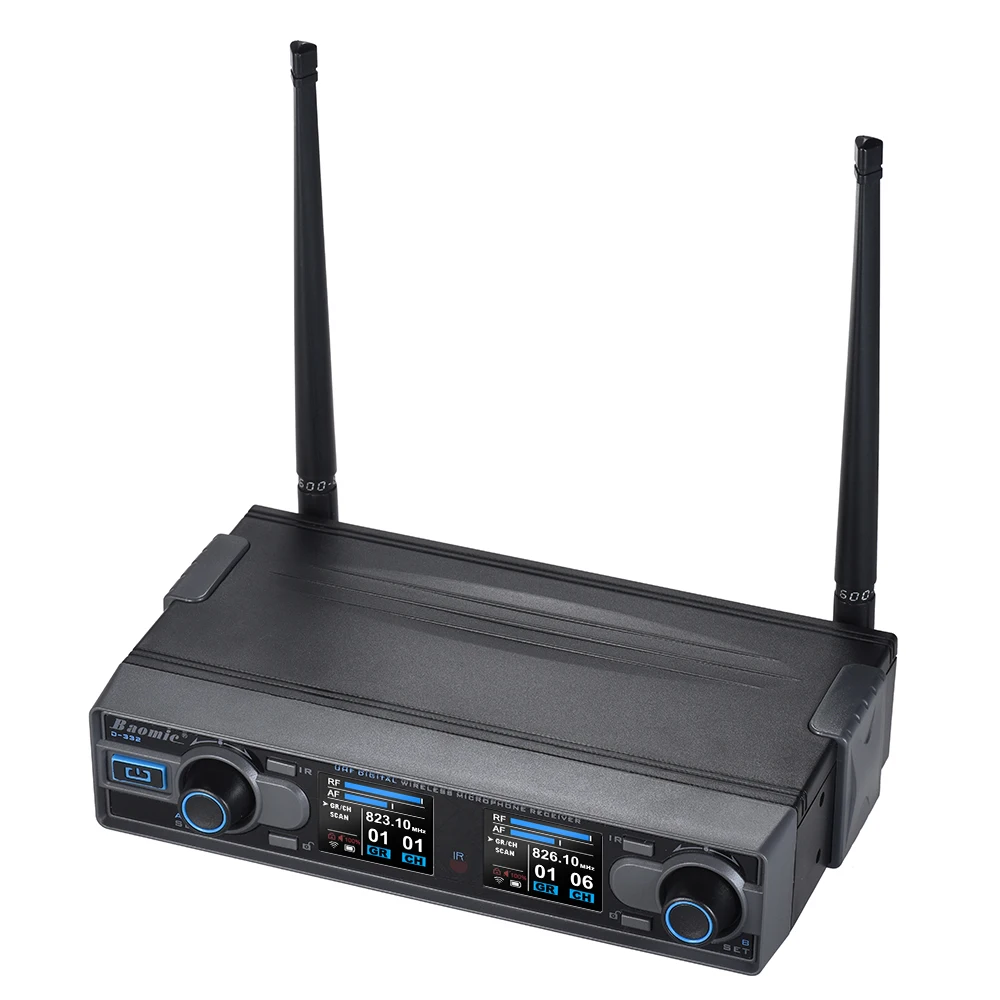 D 332 Профессиональный Двухканальный UHF Цифровой беспроводной ручной микрофон