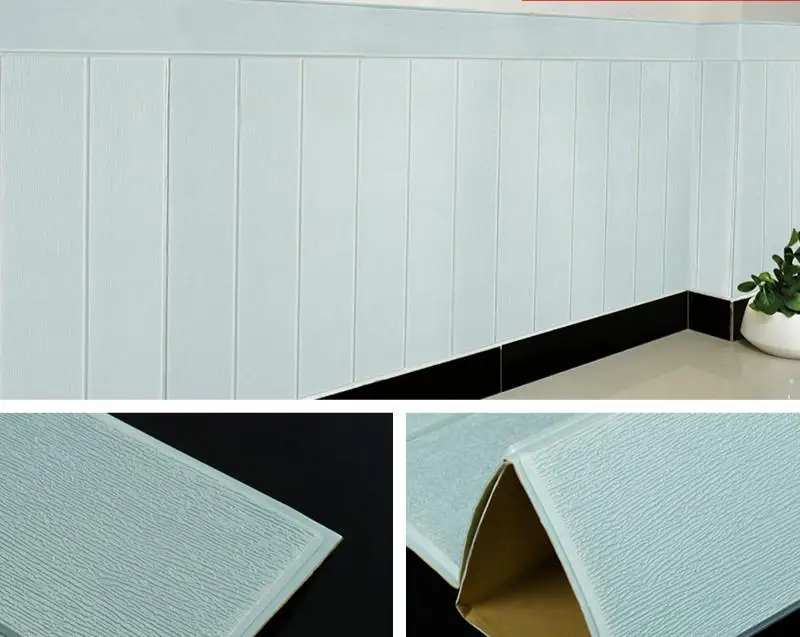 DIY деревянные наклейки для гостиной, 3d кирпичные обои для детской комнаты, спальни, домашний декор, 3d настенное покрытие, самоклеющиеся обои - Цвет: As shown