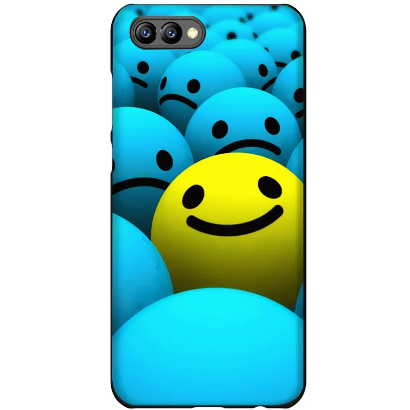 Чехол для мобильного телефона из ТПУ Desxz Smiley Face Huawei Honor 6A 7X 7A 7C 8 8X 8C 9 Note 10 P30 Lite