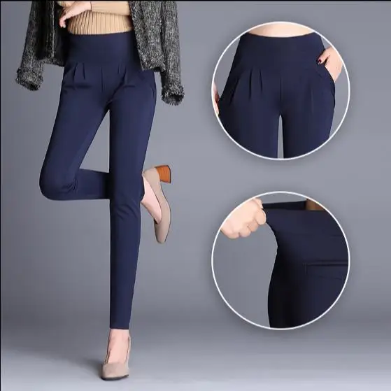 Штаны шаровары для женщин осень 2018 высокое качество брюки работы в офисе большие