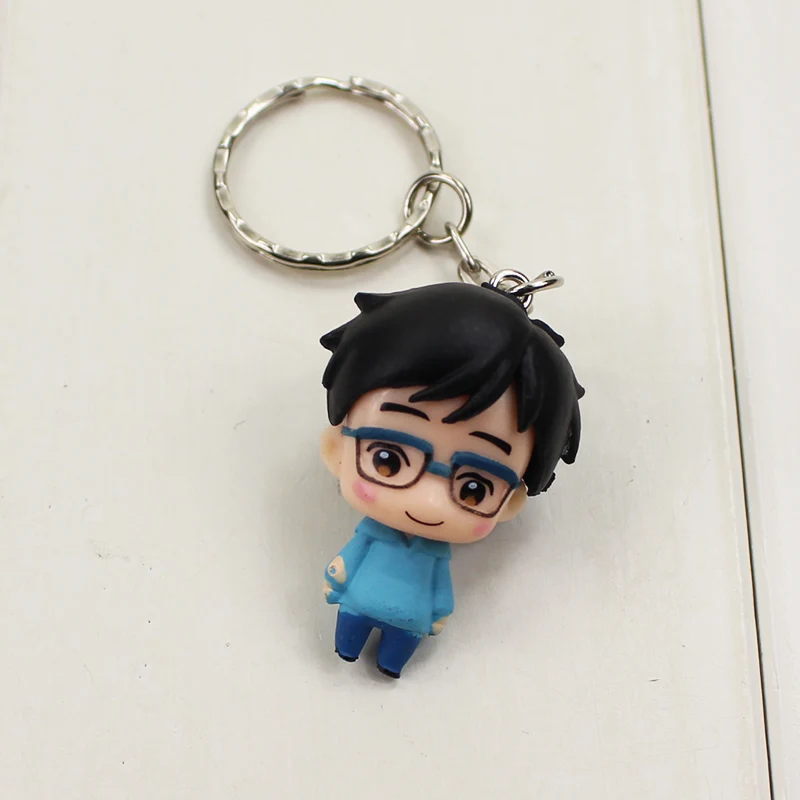 5pcs/lot Yuri on Ice Keychians Katsuki Plisetsky Kenjiro Minami Keyrings Figures for Children | Игрушки и хобби