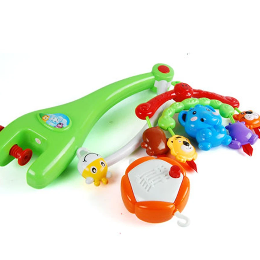 Baby toys развивающие пластмассовые погремушки кроватки музыкальный кровать