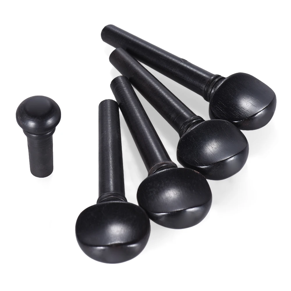 Горячая 1/8 1/4 1/2 3/4 4/4 1/10 1/32 Размеры скрипка из черного дерева Колки Endpin Набор Замена