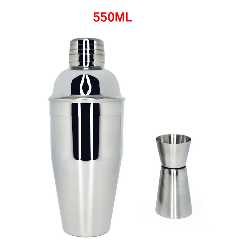 750ML15 30ML Набор для коктейлей из нержавеющей стали 550/750 мл шейкер набор для коктейлей снег грамм стаканчик инструменты с 15/30 мл, мерный стакан - Цвет: 750ML15 30ML