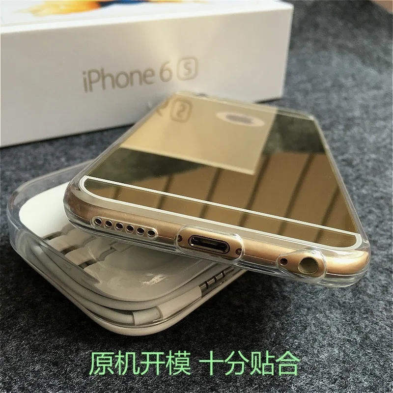 Роскошные зеркальные чехлы из ТПУ для iPhone 6 6s 7 8 Plus 5 5S SE телефонов X XR XS Max мягкие на