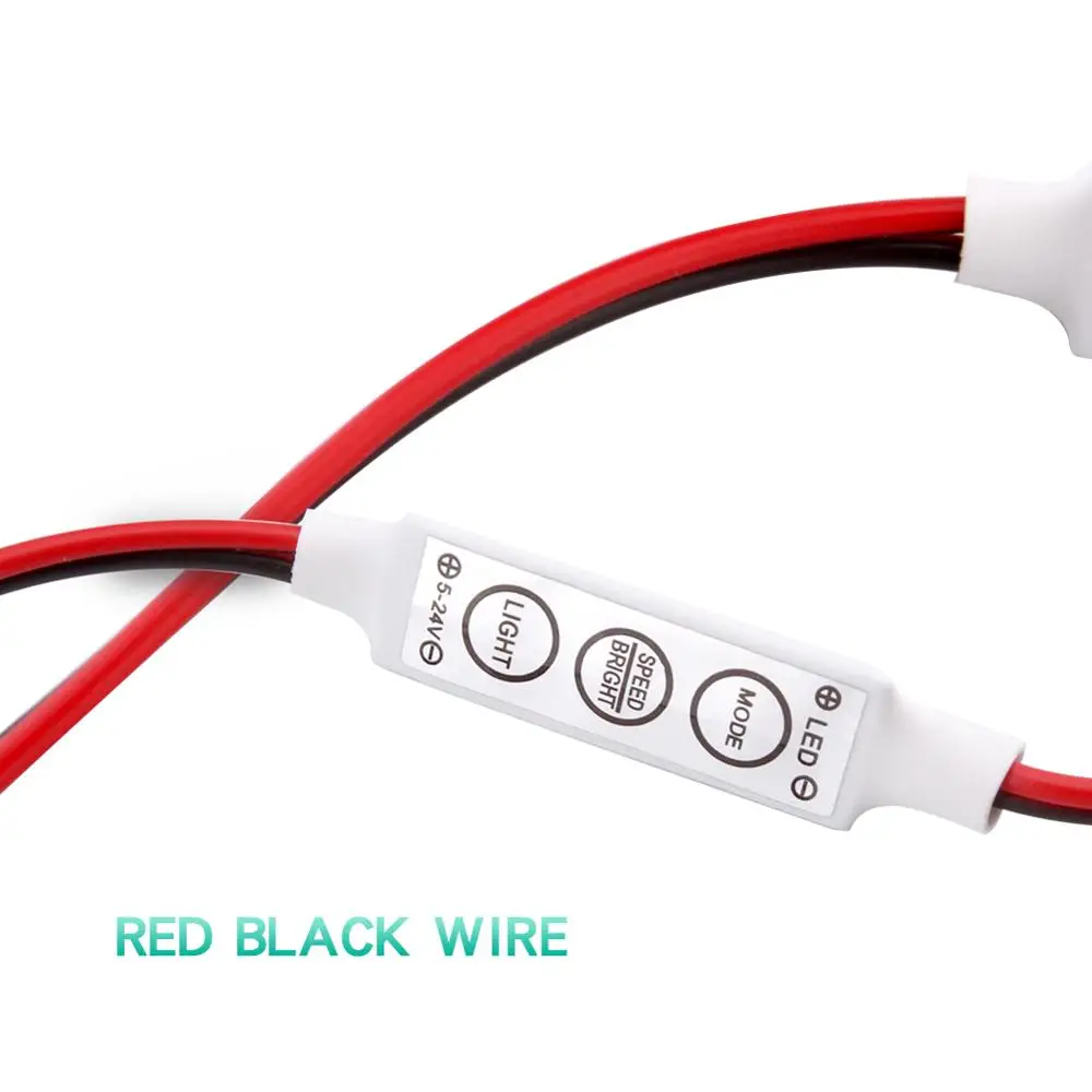 Контроллер светодиодной ленты мини 3 ключа LED RGB контроллер одноцветная
