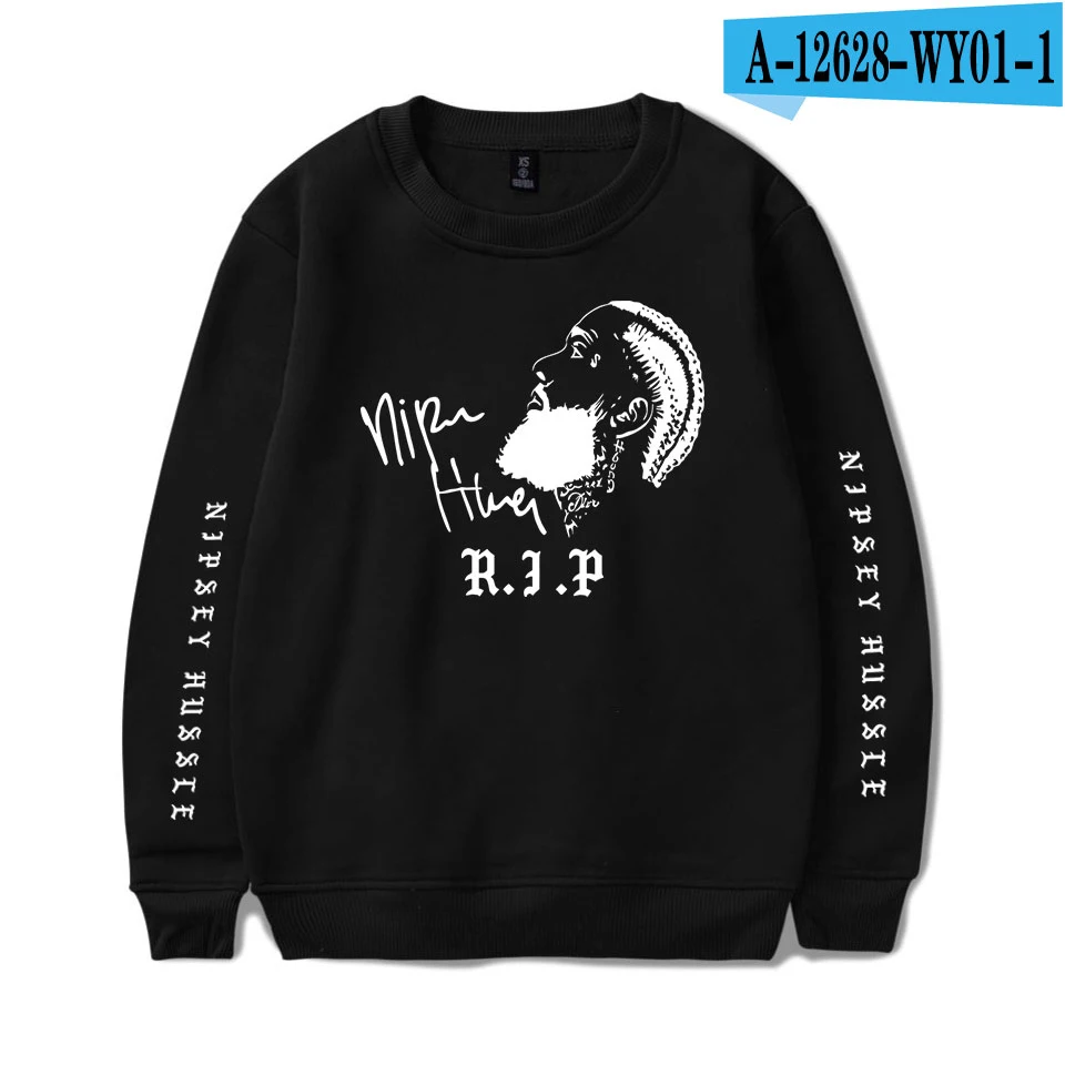 Толстовка Rep Nipsey Hussle Женская/мужская повседневная весенняя одежда новая горячая распродажа монолитные толстовки с длинными рукавами принт плюс размер - Цвет: Белый