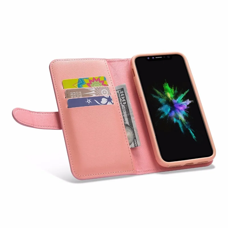 Для iphone 6 6S 7 8 Plus 11 Pro Max magnetic 2 в 1 Многофункциональный слот для карт сумка на молнии для iphone XR XS Max X флип чехол-кошелек