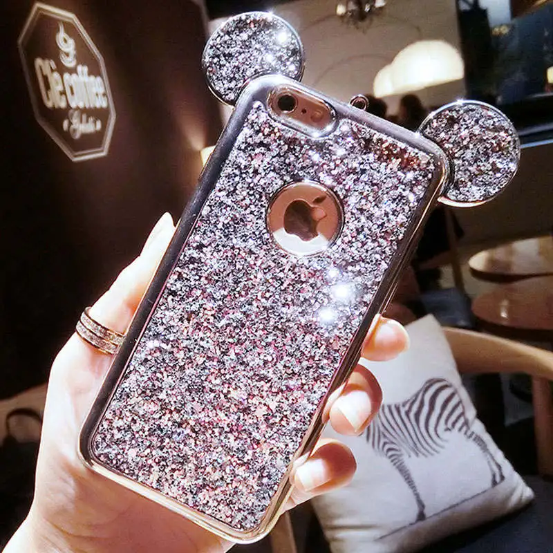 Роскошный Блестящий 3D чехол для телефона iPhone 6 6S 7 8 Plus XS Max XR X 5 | Мобильные телефоны
