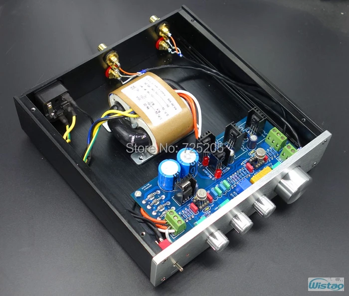 Предусилитель IWISTAO HIFI с регулировкой тона низкие басы тремблеск зеркальный