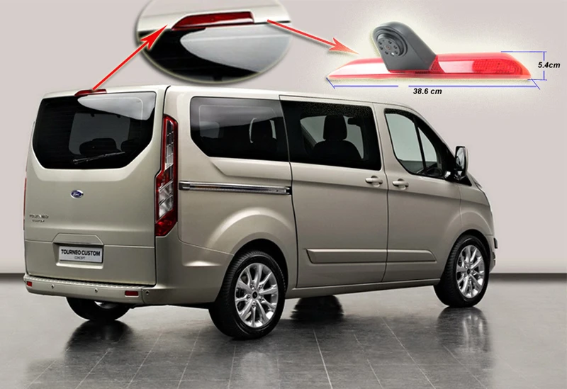 GreenYi Автомобильная камера заднего вида CCD для Ford Transit тормозной светильник светодиодный ИК Парковка Обратный резервная камера, Plug and Play